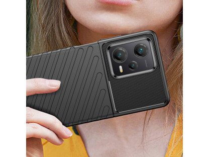 Silikonové pancéřové pouzdro Thunder Case pro Xiaomi Redmi Note 12 Pro Plus - černé