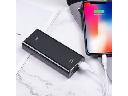 Power banka HOCO 10 000mAh QC 2x Type C PD 20W + Type USB-C 3.0 + 2x USB 22W J45 černá