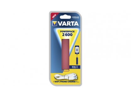 Powerbanka VARTA POWERPACK 2600mAh - růžová