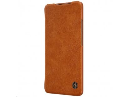 Qin Book Pouzdro pro Samsung Galaxy S21 5G Ultra Brown