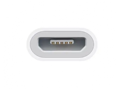 Redukce Apple Lightning Micro USB - bílá