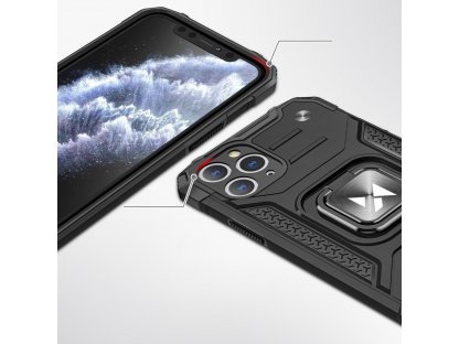 Ring Armor pancéřové hybridní pouzdro + magnetický držák iPhone 11 Pro růžové