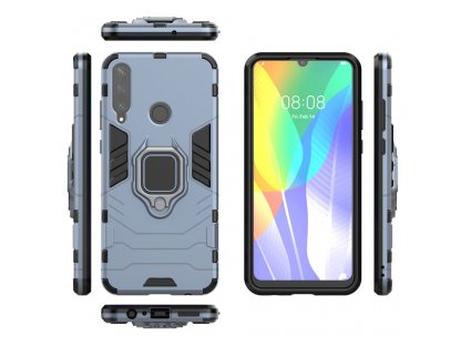 Ring Armor pancéřové hybridní pouzdro + magnetický úchyt Huawei Y6p modré