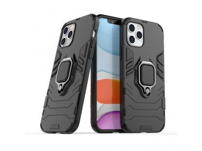 Ring Armor pancéřové hybridní pouzdro + magnetický úchyt iPhone 12 Pro / iPhone 12 černé