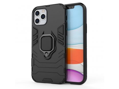 Ring Armor pancéřové hybridní pouzdro + magnetický úchyt iPhone 12 Pro / iPhone 12 černé