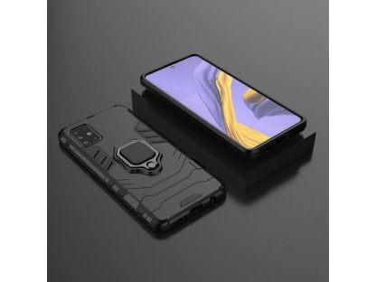 Ring Armor pancéřové hybridní pouzdro + magnetický úchyt Samsung Galaxy A71 černé