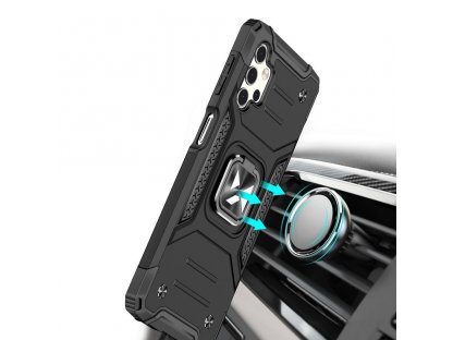 Ring Armor pancéřový hybridní kryt + magnetický držák Samsung Galaxy A32 4G černý