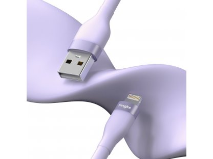 Ringke kabel USB-A / Lightning 480Mb/s 12W 1,2m - fialový