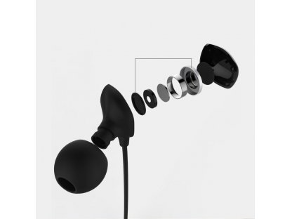 RM-550 sluchátka do uši s ovládáním a mikrofonem bílá