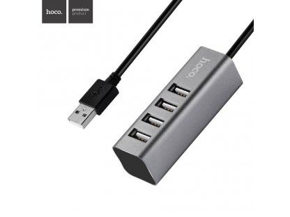 Rozbočovač USB HUB HB1 typu C 4x USB stříbrný