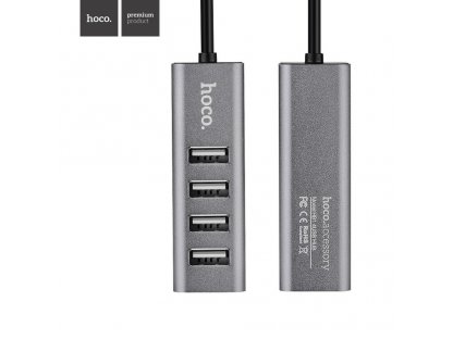 Rozbočovač USB HUB HB1 typu C 4x USB stříbrný