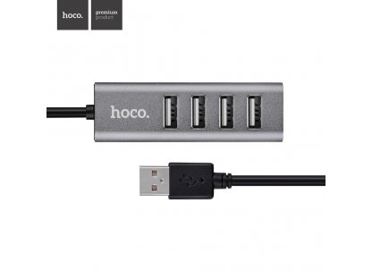 Rozbočovač USB HUB HB1 typu C 4x USB stříbrný