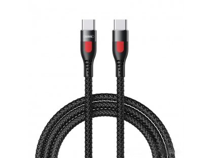 Rychlonabíjecí kabel LESU Series typ USB-C - USB-C PD 65W, délka 1m černý (RC-195C-C)