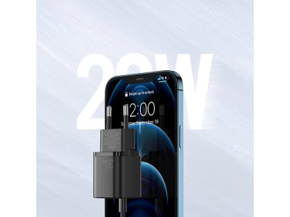 Rychlonabíječka typu USB-C + USB 20W PD QC3.0 černá (L-QP207)