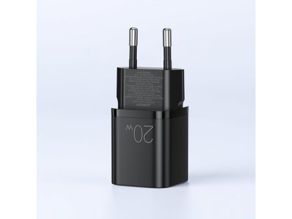 Rychlonabíječka typu USB-C + USB 20W PD QC3.0 černá (L-QP207)