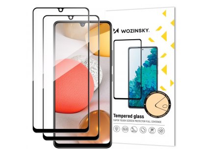 Sada 2x superpevné Full Glue tvrzené sklo přes celou obrazovku s rámečkem Case Friendly pro Samsung Galaxy A42 5G černá