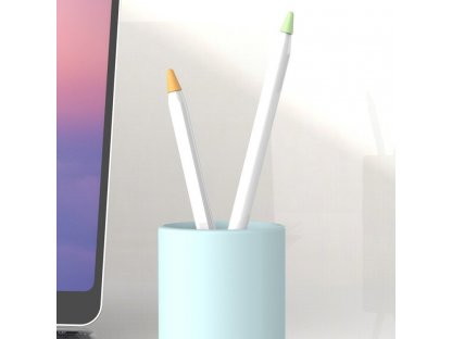 Sada 8x krytek hrotu dotykového pera stylusu pro Apple Pencil 2/1 bílé