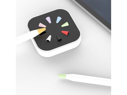 Sada 8x krytek hrotu dotykového pera stylusu pro Apple Pencil 2/1 různé barvy