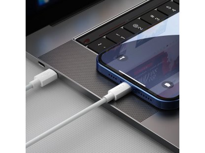 Sada datových kabelů USB-C / Lightning PD 20W (2ks/sada) 1,5m bílý Simple Wisdom