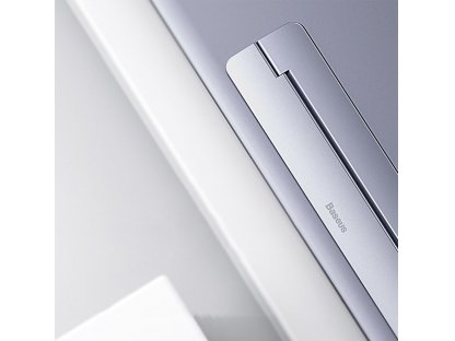 samolepicí hliníkový stojan na notebook MacBook ultra tenký skládací stříbrný (SUZC-0S)