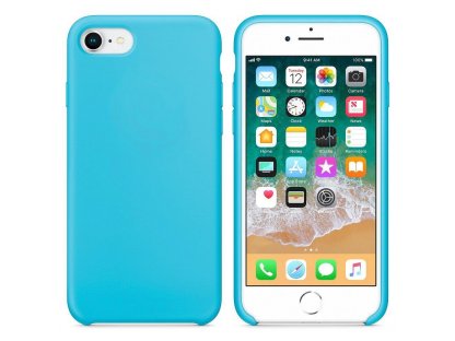 Silicone Case elastické pouzdro iPhone SE 2020 / iPhone 8 / iPhone 7 světle modré