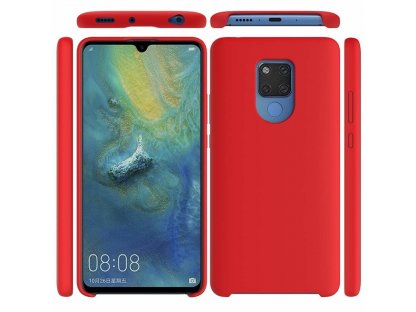 Silicone Case elastické silikonové pouzdro Huawei Mate 20 červené