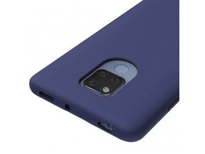 Silicone Case elastické silikonové pouzdro Huawei Mate 20 tmavě modré