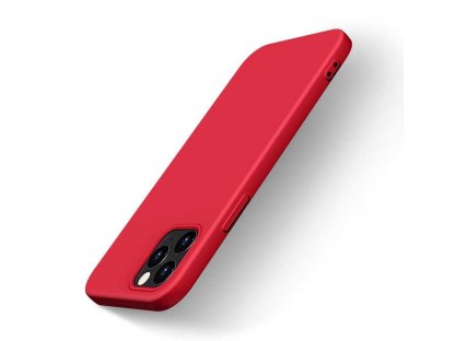 Silicone Case elastické silikonové pouzdro iPhone 12 Pro / iPhone 12 červené