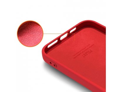 Silicone Case elastické silikonové pouzdro iPhone 12 Pro / iPhone 12 červené