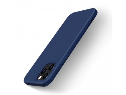 Silicone Case elastické silikonové pouzdro iPhone 12 Pro / iPhone 12 modré