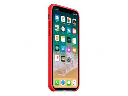 Silicone Case elastické silikonové pouzdro iPhone XS / X červené