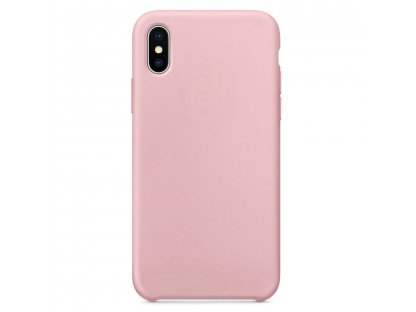 Silicone Case elastické silikonové pouzdro iPhone XS / X růžové