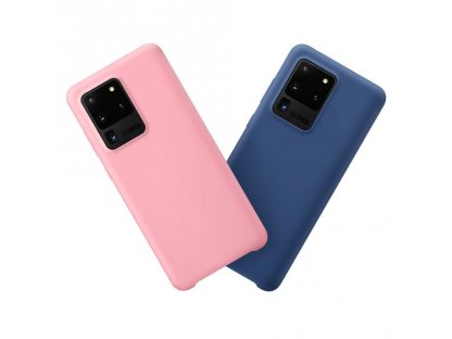 Silicone Case elastické silikonové pouzdro Samsung Galaxy S20 Ultra červené