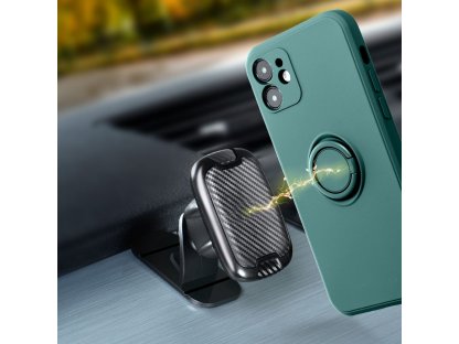 Silikonový zadní kryt s kroužkem RING pro XIAOMI Redmi NOTE 12 5G zelený