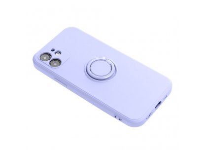 Silikonový zadní kryt s kroužkem RING pro XIAOMI Redmi NOTE 12 PRO+ 5G fialový