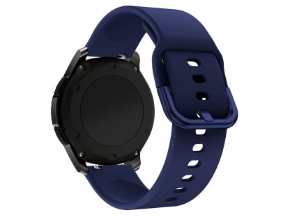 Silikonový řemínek TYS smartwatch band universalní 22mm dark modrý