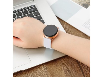 Silikonový řemínek TYS smartwatch band universalní 22mm tyrkysový