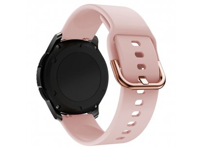 Silikonový řemínek TYS smartwatch band univerzální 20mm růžový