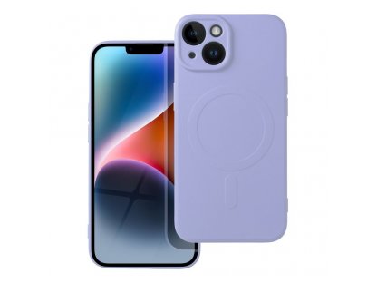 Silikonový zadní kryt Mag Cover pro IPHONE 14 fialový