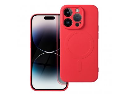 Silikonový zadní kryt Mag Cover pro IPHONE 14 PRO červený