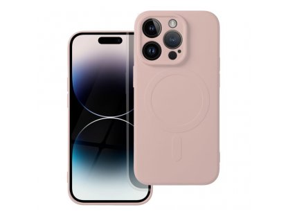 Silikonový zadní kryt Mag Cover pro IPHONE 14 PRO růžový