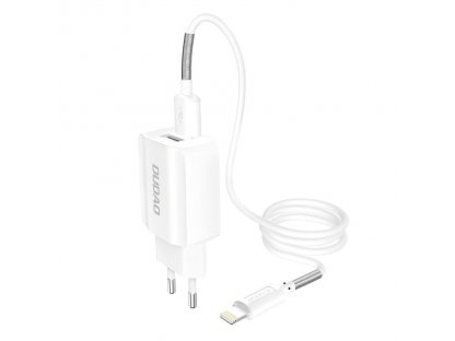 síťová nabíječka EU 2x USB 5V/2,4A + Lightning kabel bílá (A2EU + Lightning bílá)