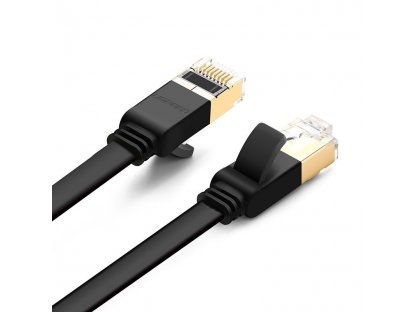 Síťový kabel Ethernet Patchcord RJ45 Cat 7 STP LAN 10 Gb/s 5 m černý (NW106 11263)