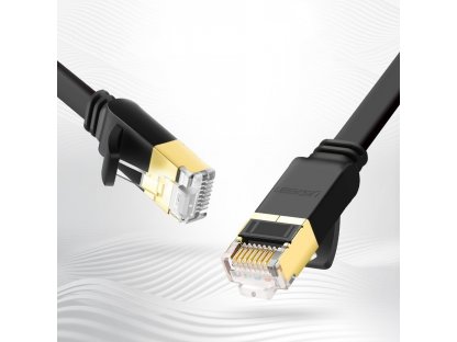 Síťový kabel Ethernet Patchcord RJ45 Cat 7 STP LAN 10 Gb/s 5 m černý (NW106 11263)