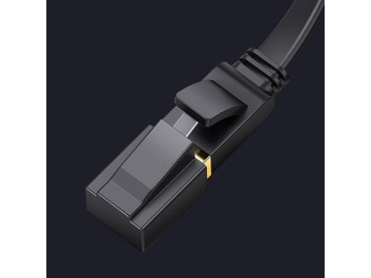 Síťový kabel Ethernet Patchcord RJ45 Cat 7 STP LAN 10 Gb/s 5 m černý (NW106 11263)