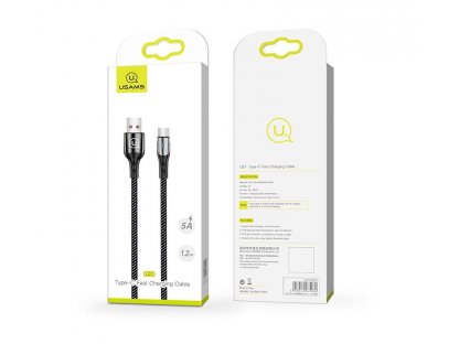 SJ322 Type C Rychlý Dobíjecí/Datový Kabel 1.2m černý (EU Blister)