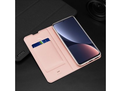 Skin Pro pouzdro s flipovým krytem Xiaomi 12 Pro růžové