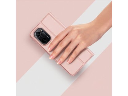 Skin Pro pouzdro s flipovým krytem Xiaomi Redmi K40 Pro+ / K40 Pro / K40 / Poco F3 růžové