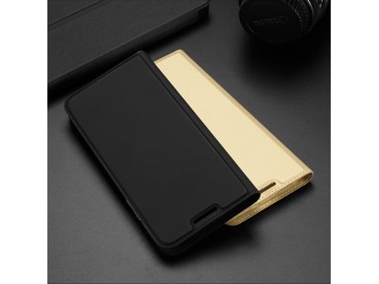 Skin Pro pouzdro s flipovým krytem Xiaomi Redmi Note 10 / Redmi Note 10S zlaté