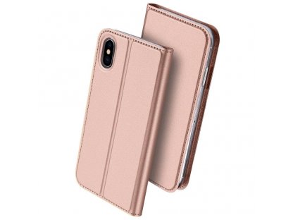 Skin Pro pouzdro s klapkou iPhone XS Max růžové